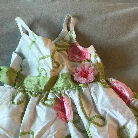 Youngland Girl's Fancy flower Dress - Picture 2 of 5